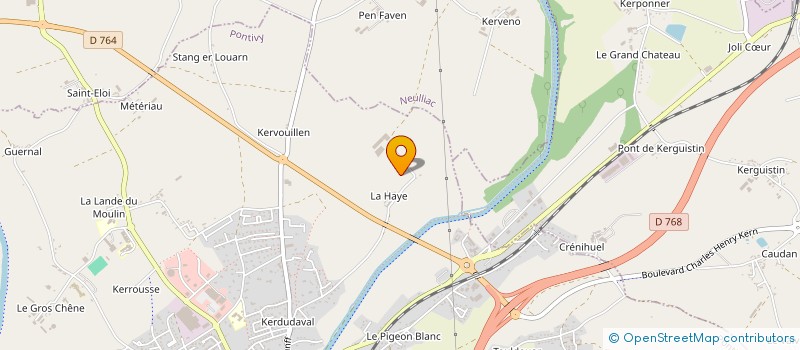 localisation de l'entreprise MADAME ELIANE HENRY  PONTIVY