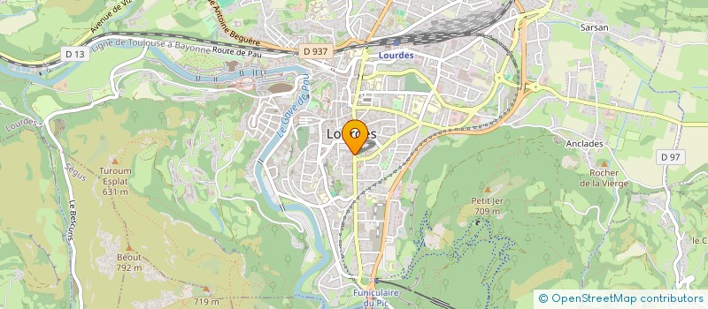 localisation de l'entreprise MADAME ELIANE HERES  LOURDES