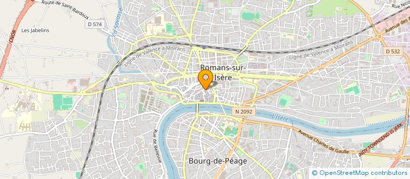 localisation de l'entreprise MADAME ELIANE ISERABLE à ROMANS-SUR-ISERE