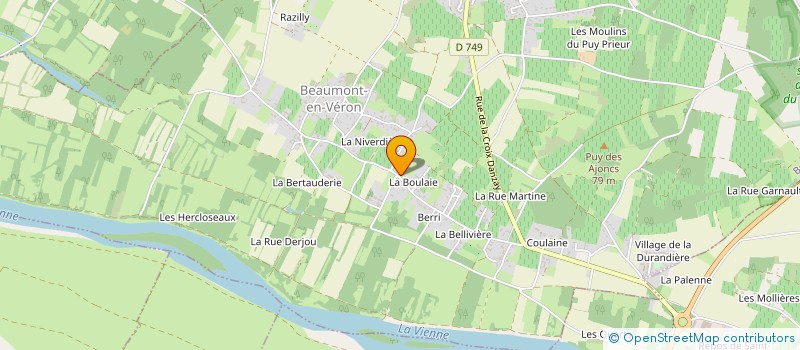 localisation de l'entreprise MADAME ELIANE JAMET  BEAUMONT-EN-VERON