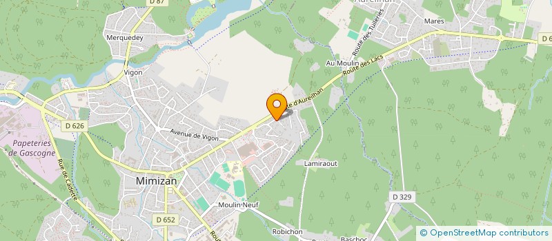 localisation de l'entreprise MADAME ELIANE LABEDADE  SAINT-PAUL-EN-BORN