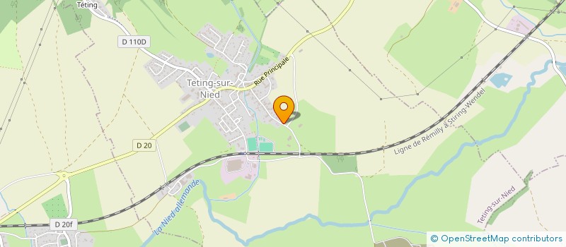localisation de l'entreprise MADAME ELIANE LANGNER  TETING-SUR-NIED