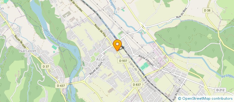 localisation de l'entreprise MADAME ELIANE LATUBERNE MASSEILLOU  ASSAT