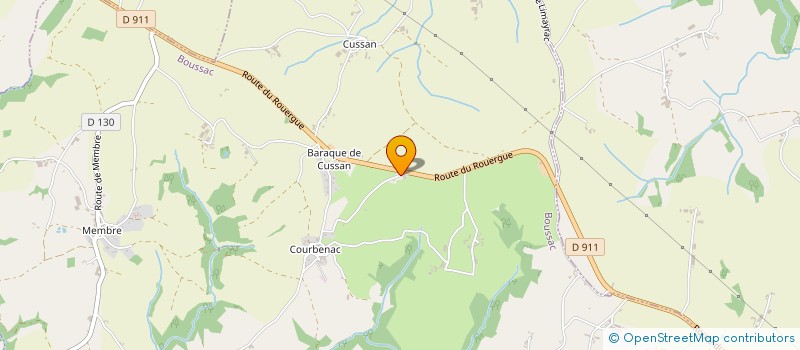 localisation de l'entreprise MADAME ELIANE LAURENS  BOUSSAC