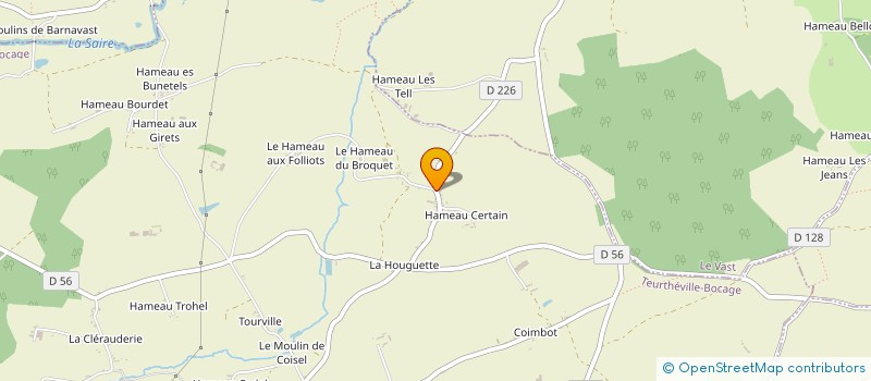 localisation de l'entreprise MADAME ELIANE LAURENT à TEURTHEVILLE-BOCAGE