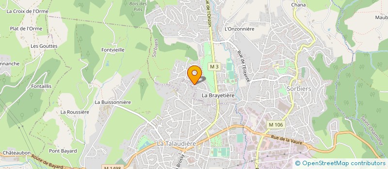 localisation de l'entreprise MADAME ELIANE LAVAURE à SORBIERS