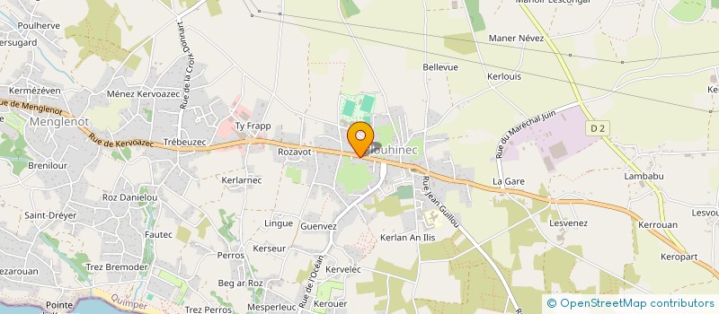 localisation de l'entreprise MADAME ELIANE LE BERRE  PLOUHINEC