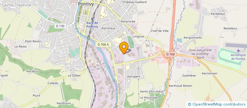 localisation de l'entreprise MADAME ELIANE LE HIR  PONTIVY