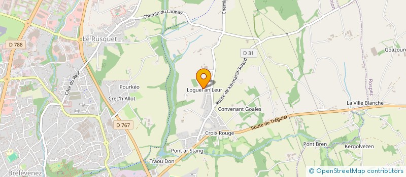 localisation de l'entreprise MADAME ELIANE LE SAINT  LANNION