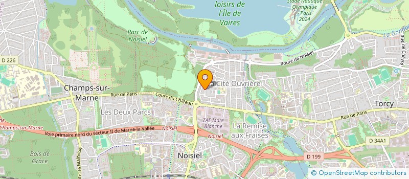 localisation de l'entreprise MADAME ELIANE LEBLANC  NOISIEL