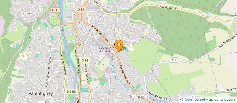 localisation de l'entreprise MADAME ELIANE LEFAIVRE  AUDINCOURT