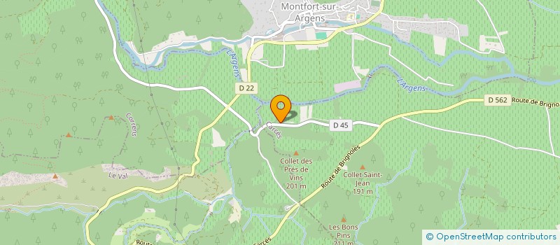 localisation de l'entreprise MADAME ELIANE LENCIER  MONTFORT-SUR-ARGENS