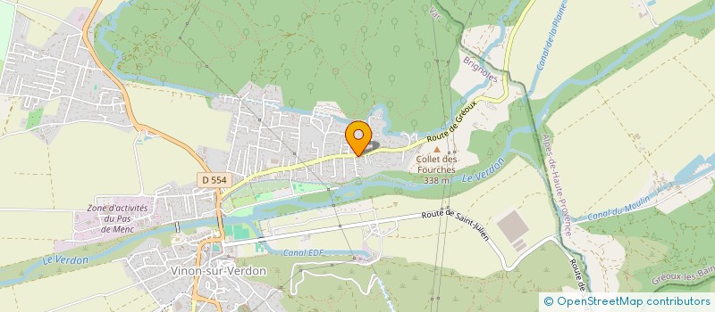 localisation de l'entreprise MADAME ELIANE LEU  VINON-SUR-VERDON