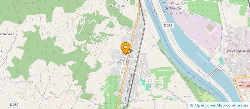 localisation de l'entreprise MADAME ELIANE LIONNET  CORNAS