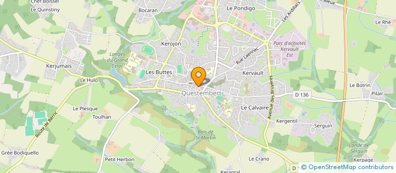 localisation de l'entreprise MADAME ELIANE LUCAS  QUESTEMBERT