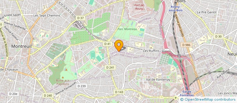 localisation de l'entreprise MADAME ELIANE MARCK à MONTREUIL