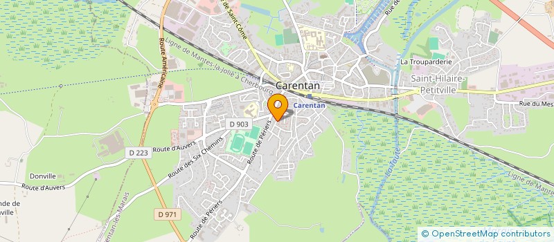 localisation de l'entreprise MADAME ELIANE MARIE FEREY  CARENTAN-LES-MARAIS