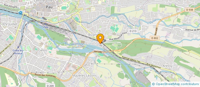 localisation de l'entreprise MADAME ELIANE MARTIN  BIZANOS