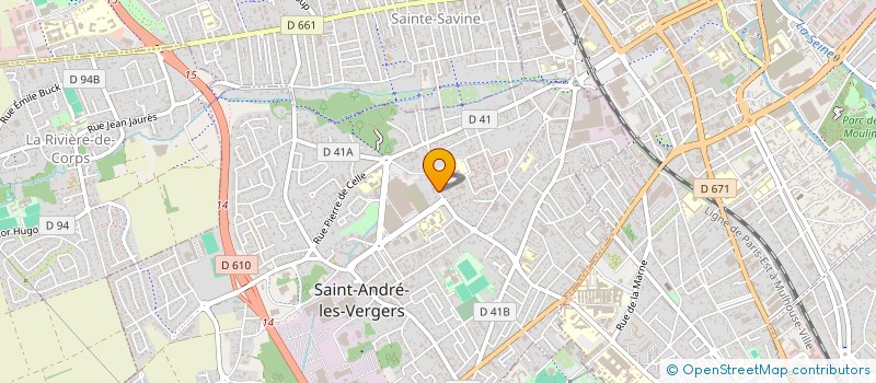 localisation de l'entreprise MADAME ELIANE MASSEY  SAINT-ANDRE-LES-VERGERS