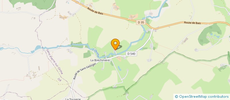 localisation de l'entreprise MADAME ELIANE MELOT  VIMARTIN-SUR-ORTHE