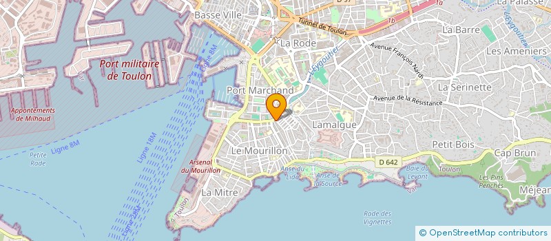 localisation de l'entreprise MADAME ELIANE MICHALOWSKI  TOULON