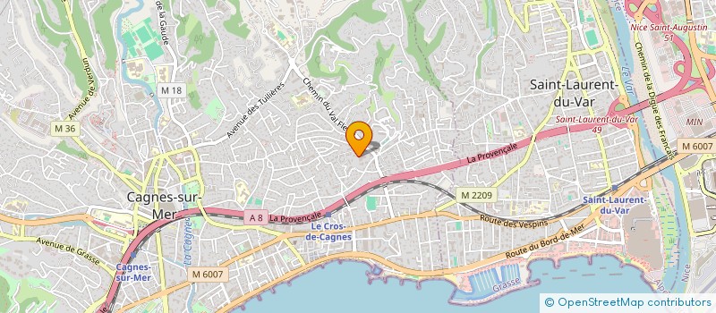 localisation de l'entreprise MADAME ELIANE MISSONIER  CAGNES-SUR-MER