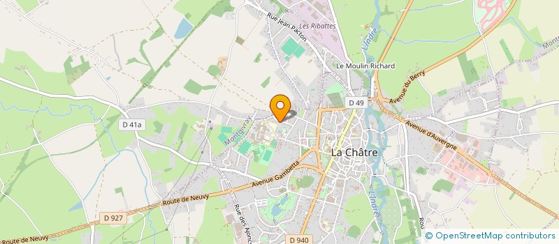 localisation de l'entreprise MADAME ELIANE MOREAU à LA CHATRE
