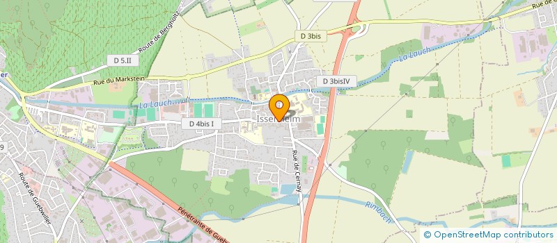 localisation de l'entreprise MADAME ELIANE MULLER à ISSENHEIM