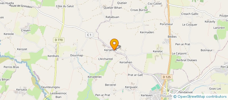 localisation de l'entreprise MADAME ELIANE OLLIVIER  GOULVEN