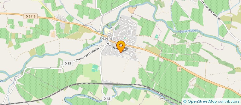 localisation de l'entreprise MADAME ELIANE PAAUWEN  PEZENS