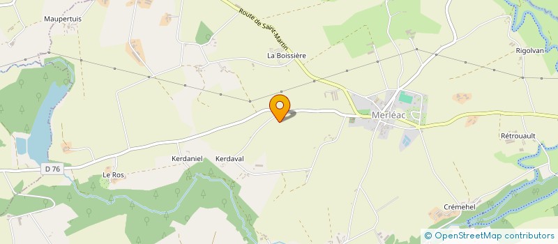 localisation de l'entreprise MADAME ELIANE PAP  MERLEAC