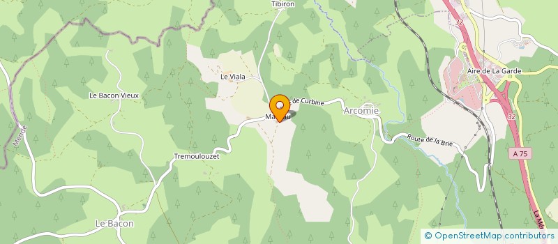 localisation de l'entreprise MADAME ELIANE PASCAL  LES MONTS VERTS