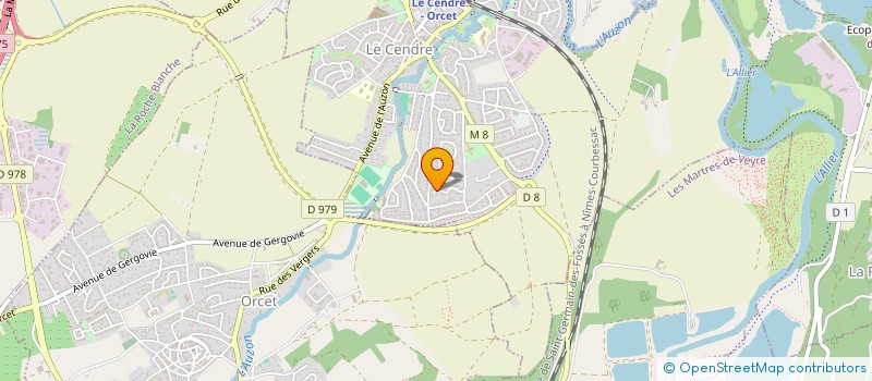 localisation de l'entreprise MADAME ELIANE PELOQUIN à LE CENDRE
