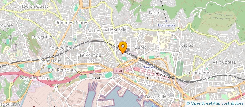 localisation de l'entreprise MADAME ELIANE PERONA à TOULON