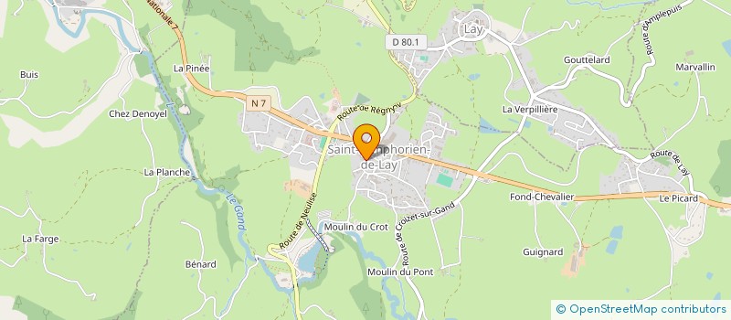 localisation de l'entreprise MADAME ELIANE PETRAS  SAINT-SYMPHORIEN-DE-LAY