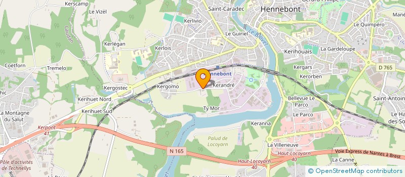 localisation de l'entreprise MADAME ELIANE PIGEON à HENNEBONT