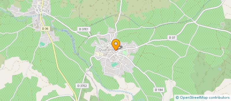 localisation de l'entreprise MADAME ELIANE PLANQUES à QUARANTE
