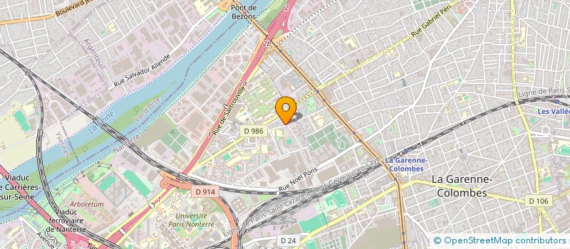 localisation de l'entreprise MADAME ELIANE PORLON  NANTERRE