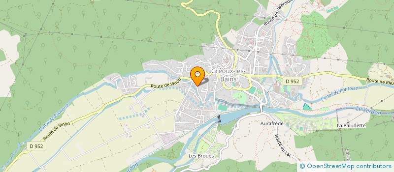 localisation de l'entreprise MADAME ELIANE POURRIERE à GREOUX-LES-BAINS