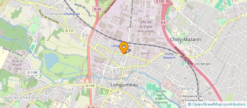 localisation de l'entreprise MADAME ELIANE RAFIK à LONGJUMEAU