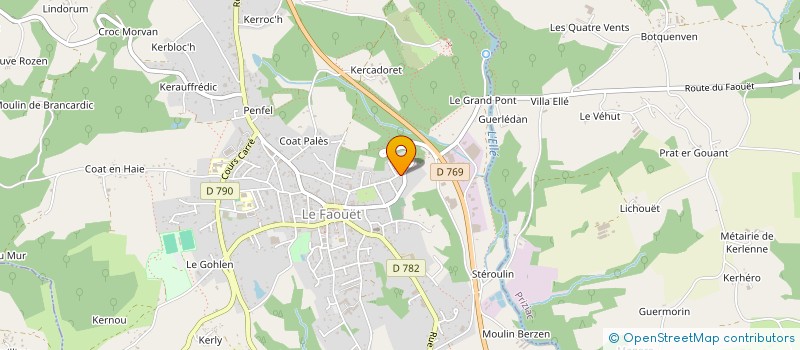 localisation de l'entreprise MADAME ELIANE RICHARD à LE FAOUET