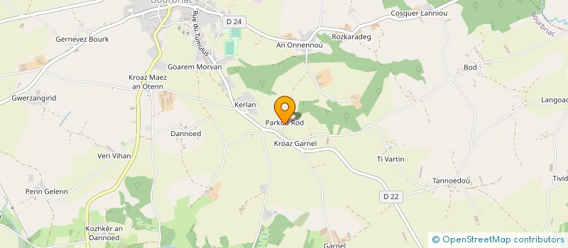 localisation de l'entreprise MADAME ELIANE RIOU LE CAIN  BOURBRIAC