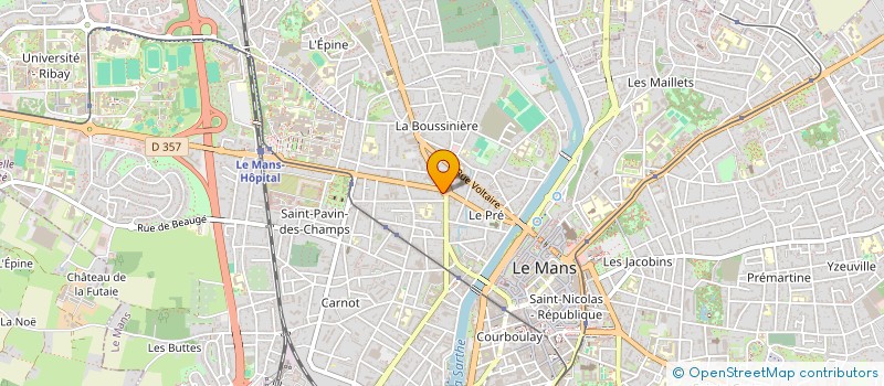 localisation de l'entreprise MADAME ELIANE ROBIN  LE MANS