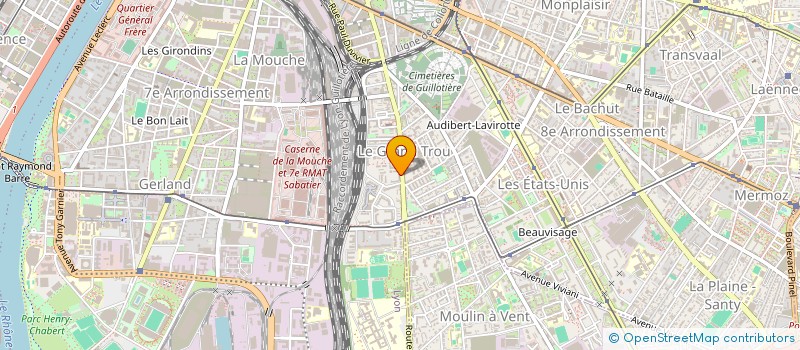 localisation de l'entreprise MADAME ELIANE ROCHE à LYON