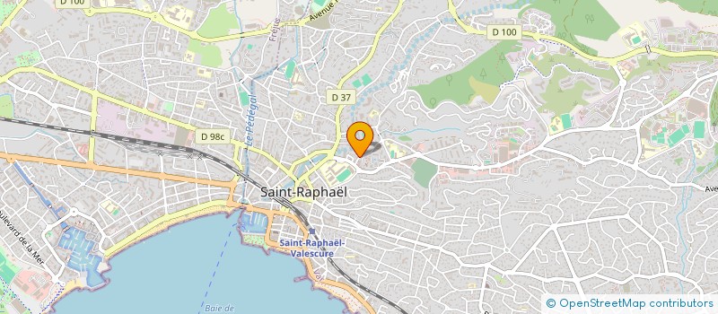 localisation de l'entreprise MADAME ELIANE ROSSI  SAINT-RAPHAEL