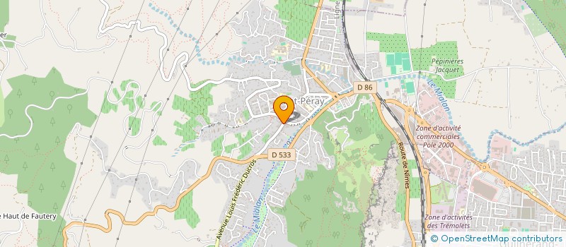 localisation de l'entreprise MADAME ELIANE ROUSSET à SAINT-PERAY