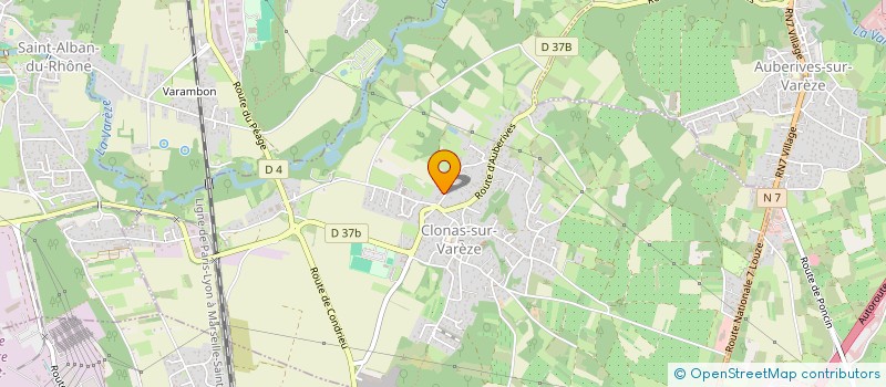 localisation de l'entreprise MADAME ELIANE ROUX  CLONAS-SUR-VAREZE