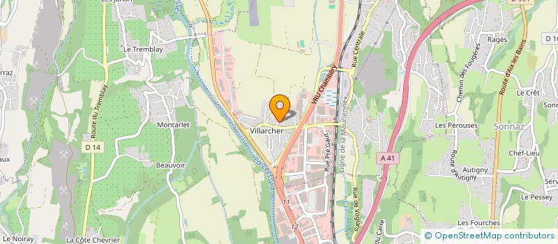 localisation de l'entreprise MADAME ELIANE ROUX  VOGLANS