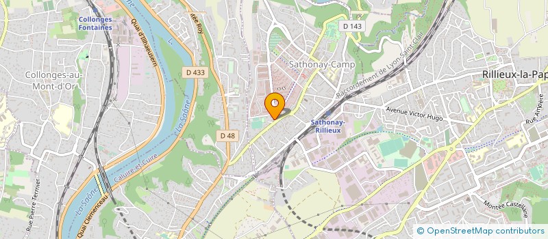 localisation de l'entreprise MADAME ELIANE SABATIER  SATHONAY-CAMP