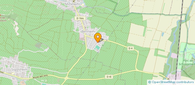 localisation de l'entreprise MADAME ELIANE SCHALLER  BENNWIHR